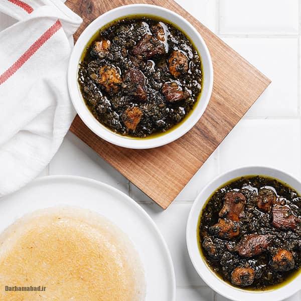 خورش آلو اسفناج خورش آلو اسفناج