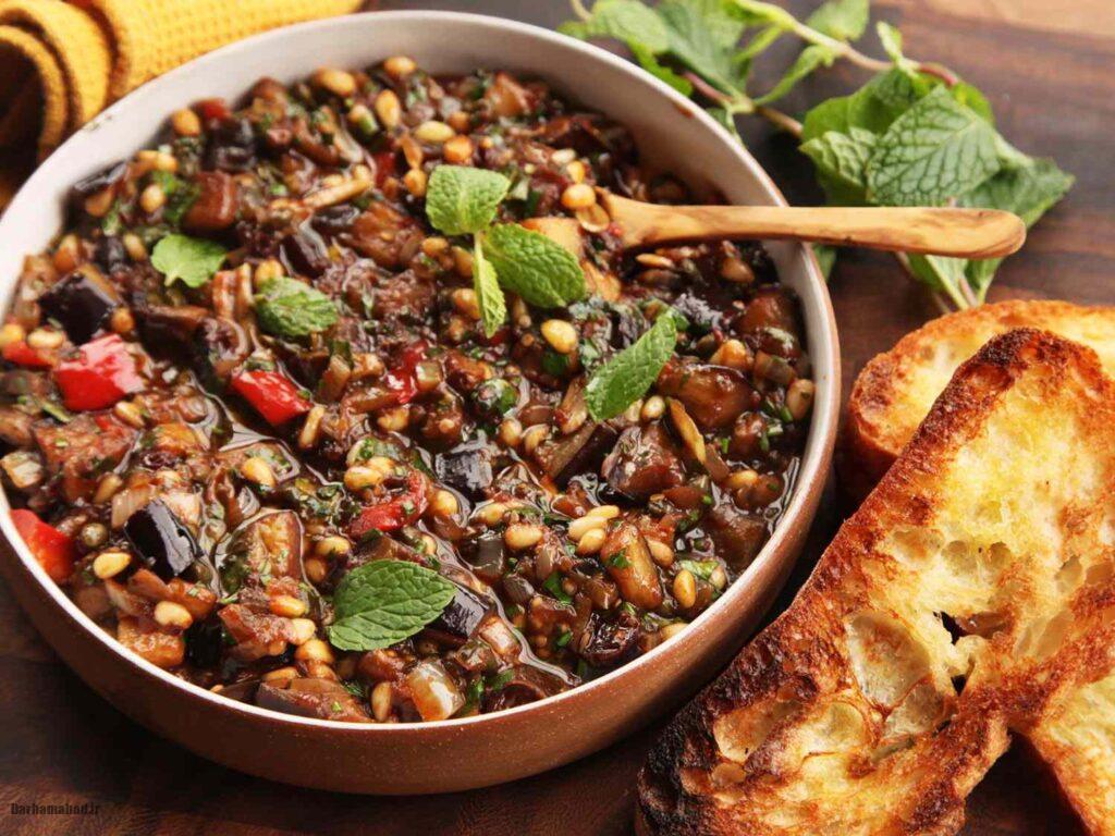 caponata-sicilian-dish غذای سنتی سیسیل