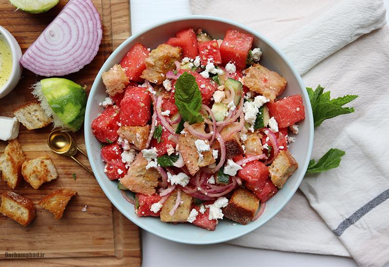 panzanella5 سالاد ایتالیایی