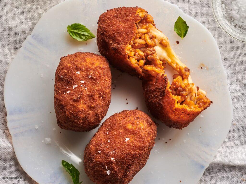 suppli-italian-recipe2 توپ برنجی پنیری