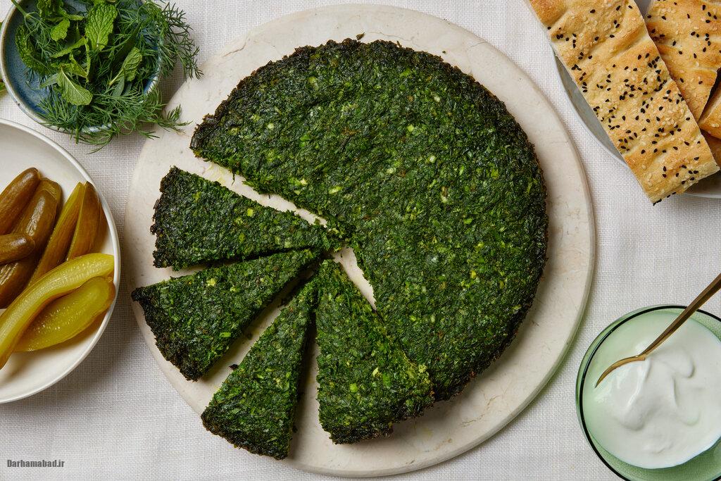 kuku-sabzi-shirazi3 غذای سنتی ایرانی
