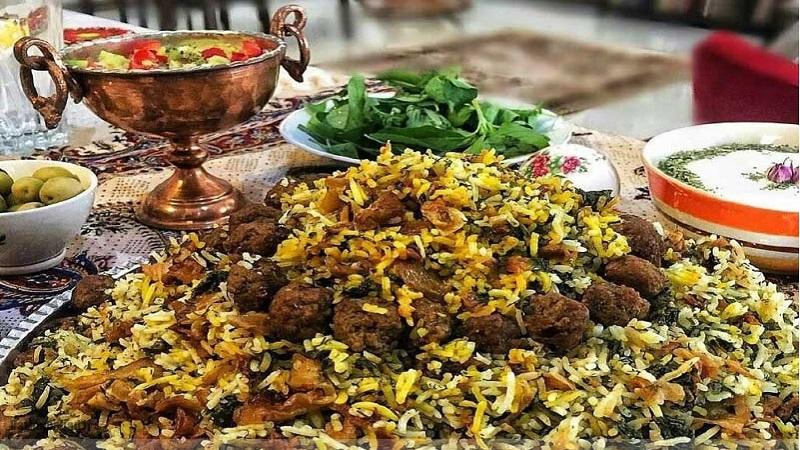 Shirazi Kalam polo1 غذای سنتی شیراز