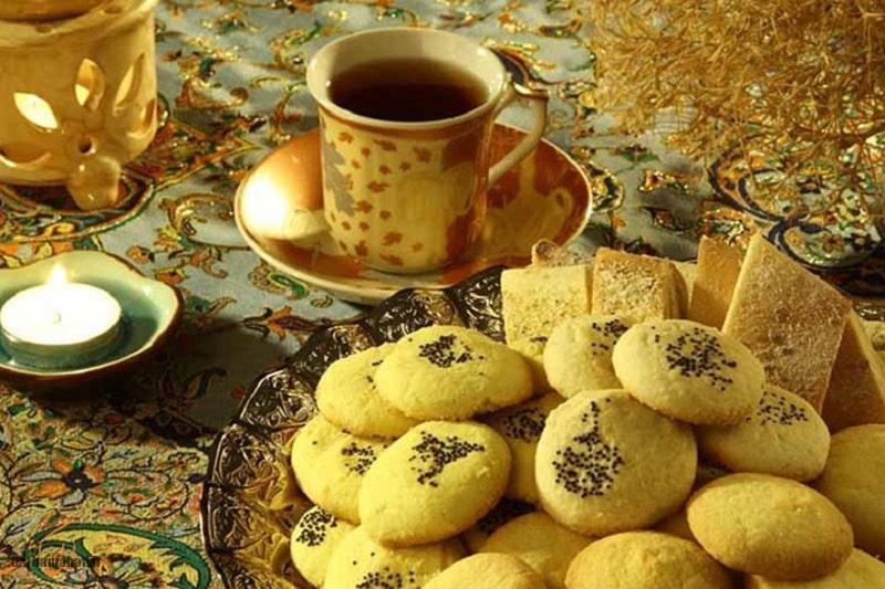 shirini-berenji-shiraz شیرینی برنجی با چای