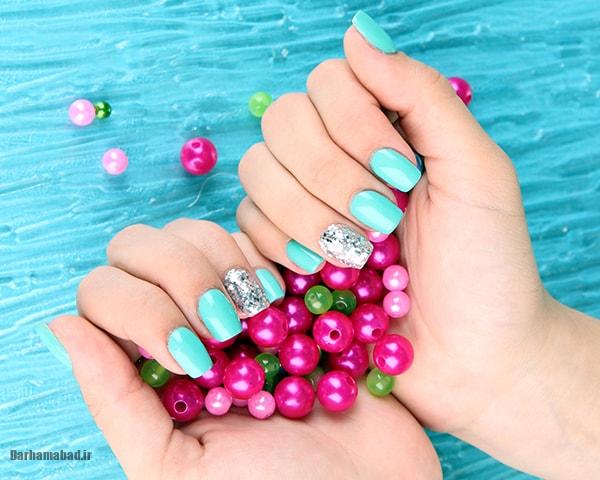 جدیدترین مدل های طرح ناخن زیبا برای دخترا