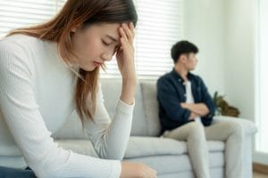 Divorce. Asian couples are desperate and disappointed after marr Divorce. Asian couples are desperate and disappointed after marr
