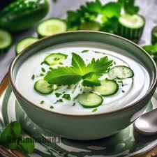 آب‌دوغ‌خیار طعم دار؛ خنک، خوشمزه