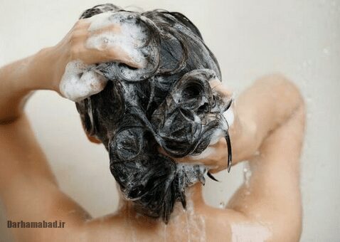 شامپو زدن به سر
