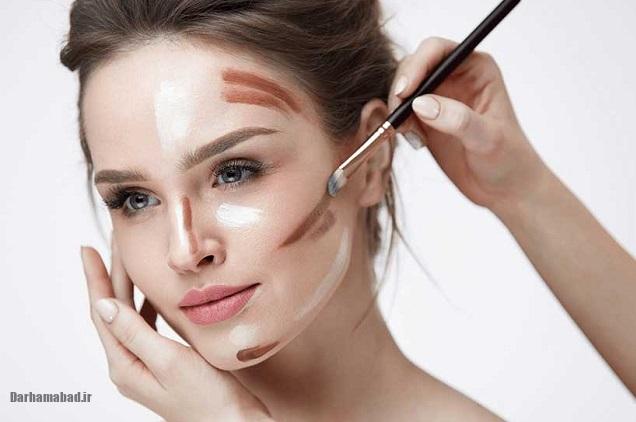 کانتورینگ صورت، نحوه انجام آن برای جذاب شدن، انواع آن و مزایا 2 کانتورینگ صورت، نحوه انجام آن برای جذاب شدن، انواع آن و مزایا