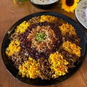 عدس پلو ایرانی اصیل