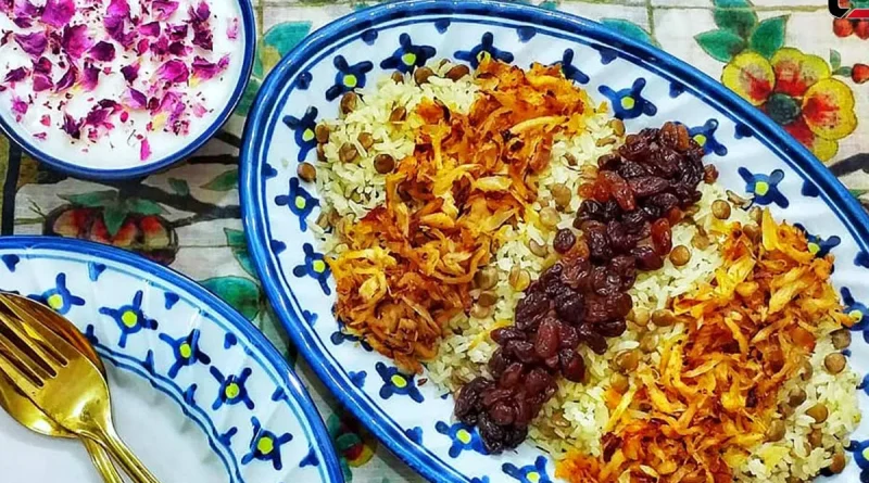 طرز تهیه عدس پلو ایرانی اصیل