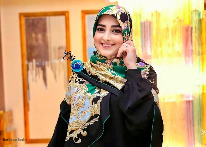 ستاره سادات قطبی همسر شهرام شکیبا تو پشت صحنه برنامه هلال