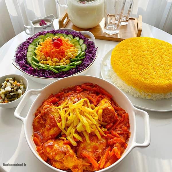 خورش آلو و هویج