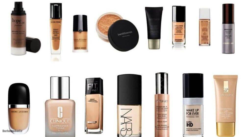 تست رنگ کرم پودر