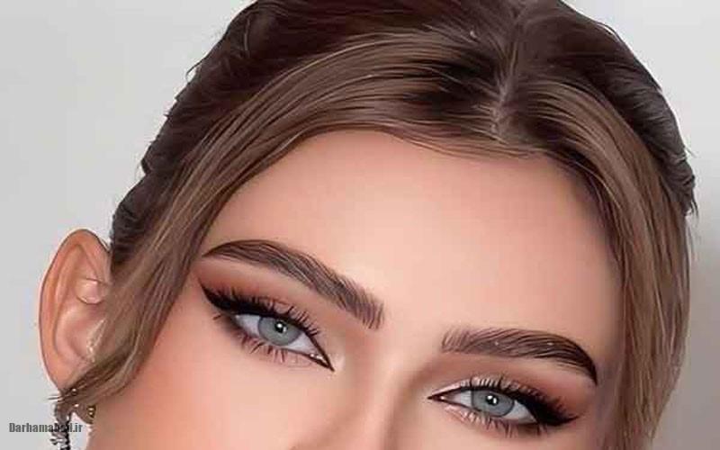 مدل ابرو برای صورت گرد
