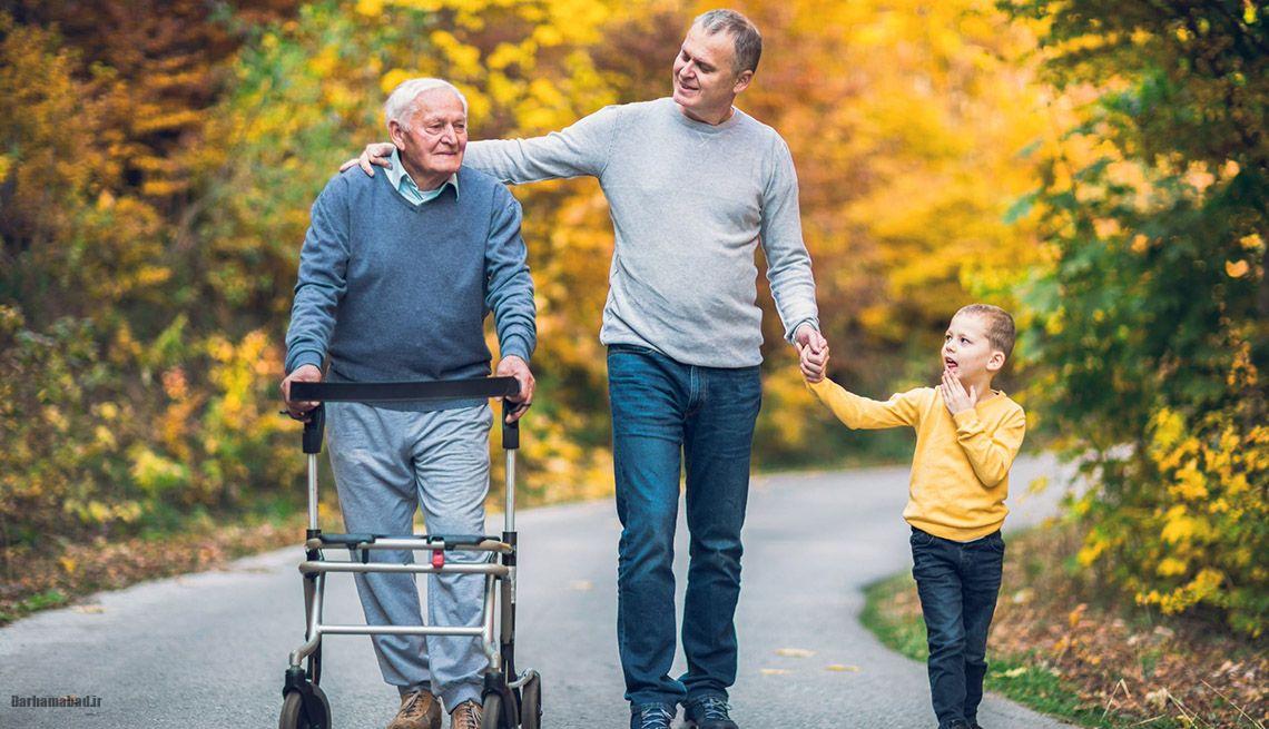 ارتباط سالم با والدین مسن