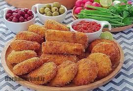 طرز تهیه توپک سیبزمینی سوخاری با پنیر