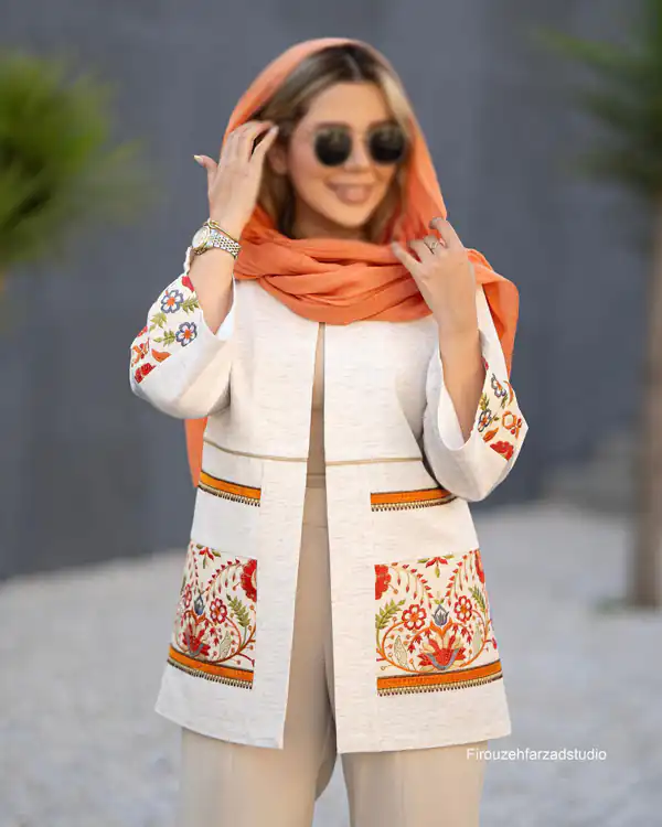 مدل مانتو کوتاه بدون دکمه