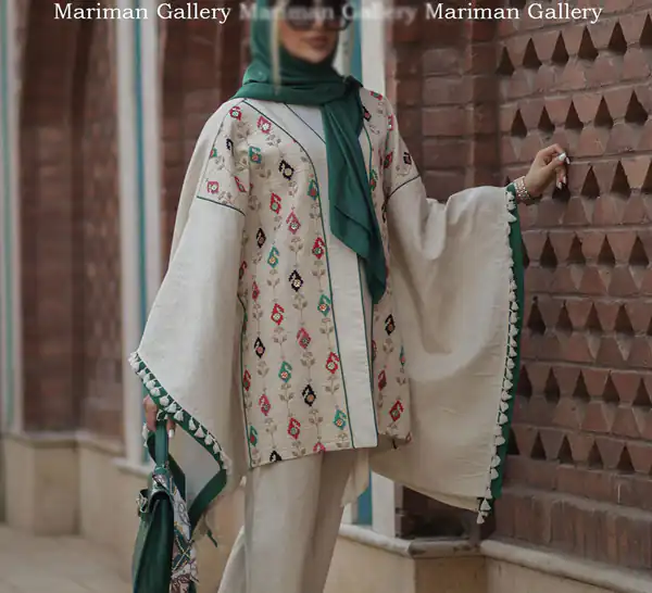 مدل مانتو ۱۴۰۴ سوزن دوزی شده