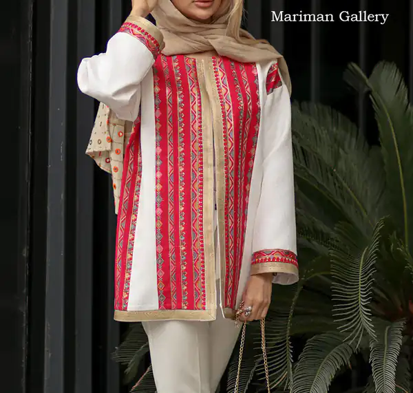 مدل مانتو ۱۴۰۴ سوزن دوزی شده