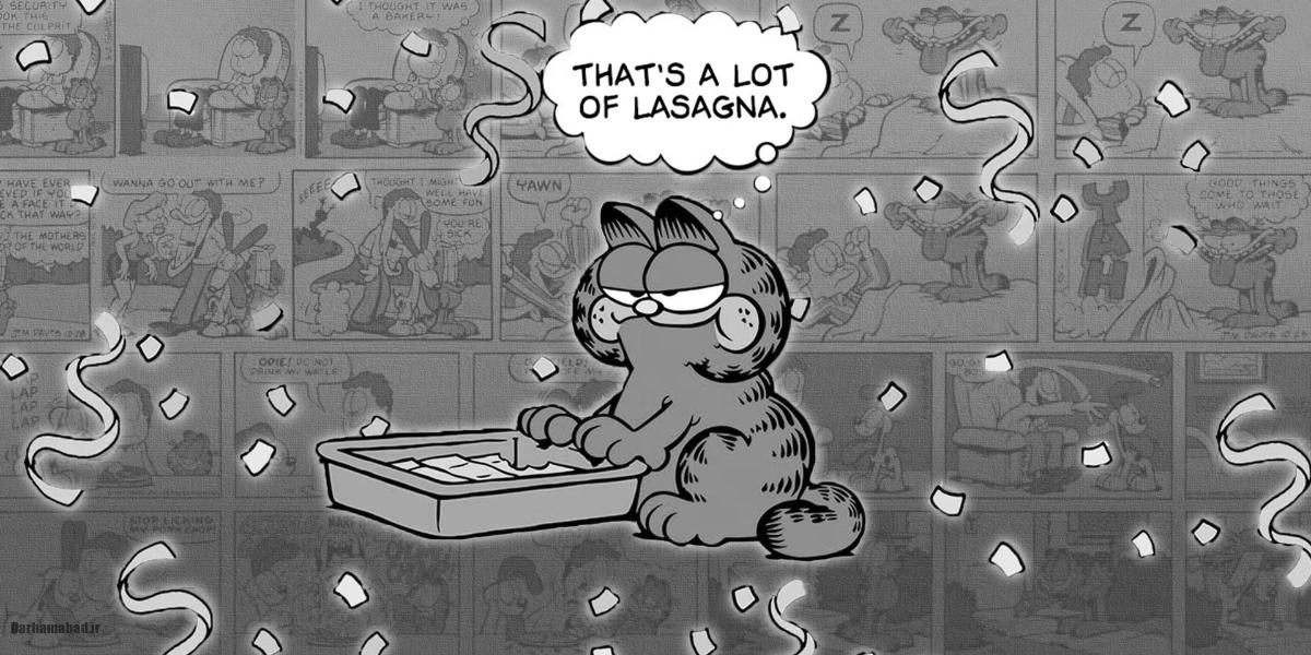 گارفیلد در حال جان دادن به‌خاطر گرسنگی است