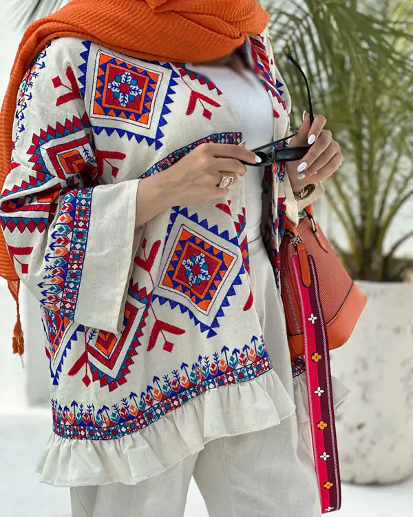 مدل مانتو سنتی کوتاه