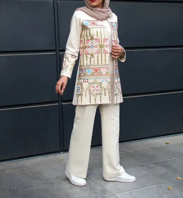 مدل مانتو عید سوزن دوزی