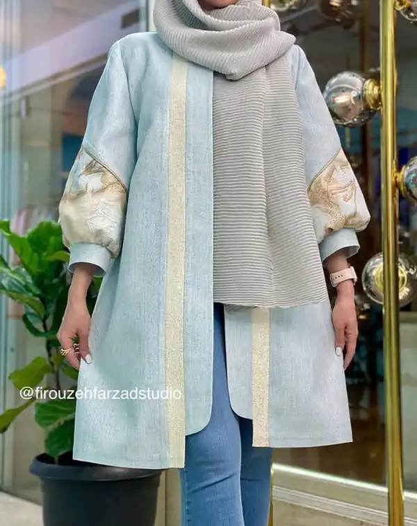 مدل مانتو جلوباز دخترانه