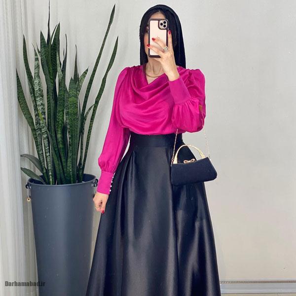 شومیز دامن دخترانه برای عروسی مدل شومیز دامن مجلسی ۱۴۰۰ شومیز دامن بیرونی مدل شومیز دامن مجلسی ۱۴۰۲ شومیز دامن سرهمی مدل شومیز و دامن مجلسی