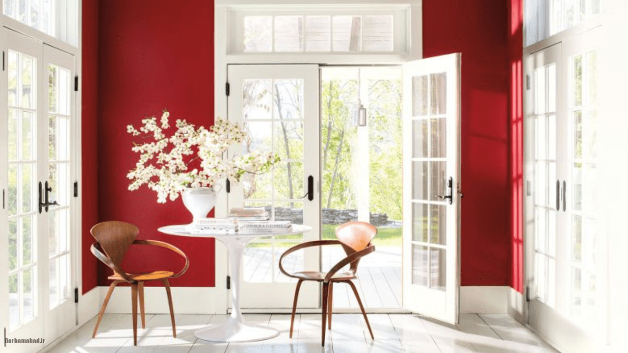 دکوراسیون رنگ قرمز چری؛ رنگی پرشور و زنده دکوراسیون رنگ قرمز چری؛ رنگی پرشور و زنده
