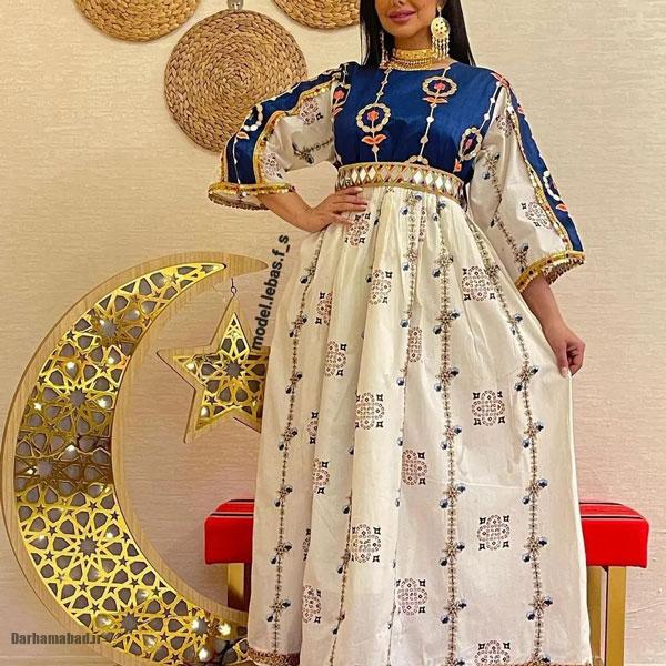 مدل لباس بندری نخی کمر چین مدل لباس بندری ابروبادی مدل لباس بندری سورو مدل لباس بندری با نوار مدل لباس بندری جدید مدل لباس بندری ساده