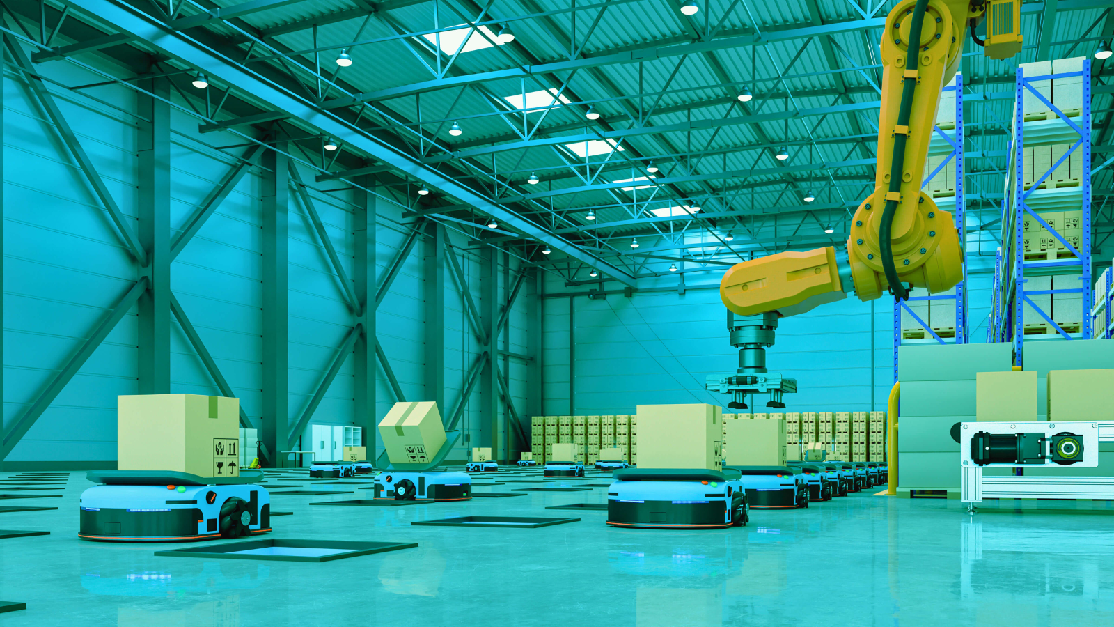 اتوماسیون ذخیره سازی و انتقال مواد اولیه در کارخانه