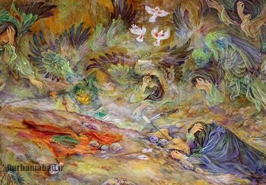 بازگشت دو برادر به دست امام حسین (ع) در گودال قتلگاه