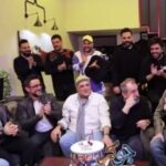 جشن تولد خودمانی بازیگران سریال طوبی