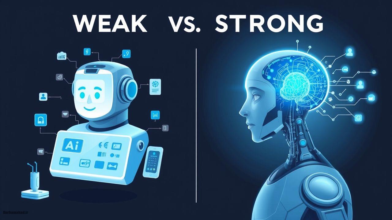 تفاوت بین هوش مصنوعی ضعیف و قوی در چیست؟