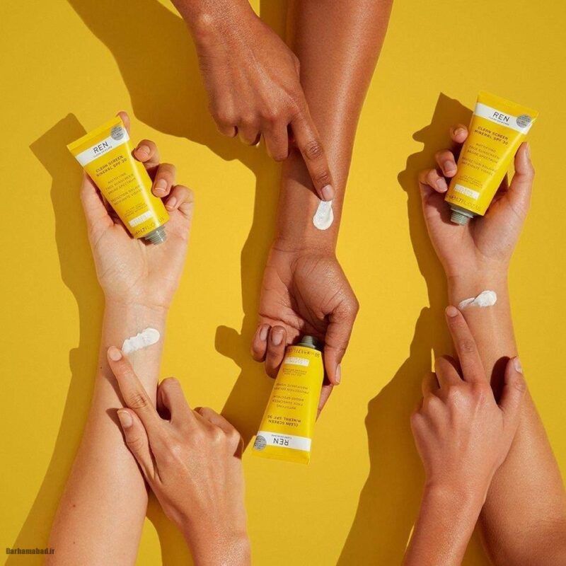 ضدآفتاب برای انواع پوست 