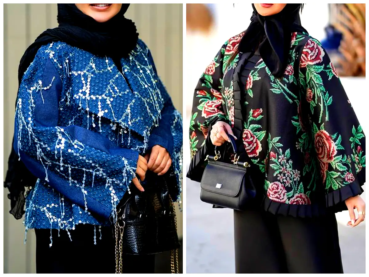 ژاکت کوتاه با حجاب 