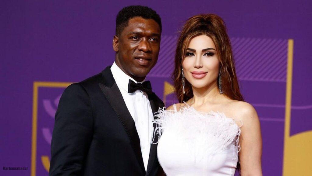 کلارنس سیدورف کنار همسرش  سپیده مکرمتی