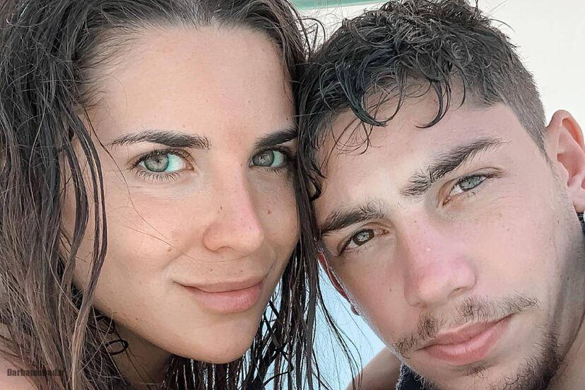 همسر بازیکنان رئال - فدریکو والورده با همسرش مینا بونینو