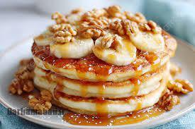 طرز تهیه پنکیک موز و دارچین؛