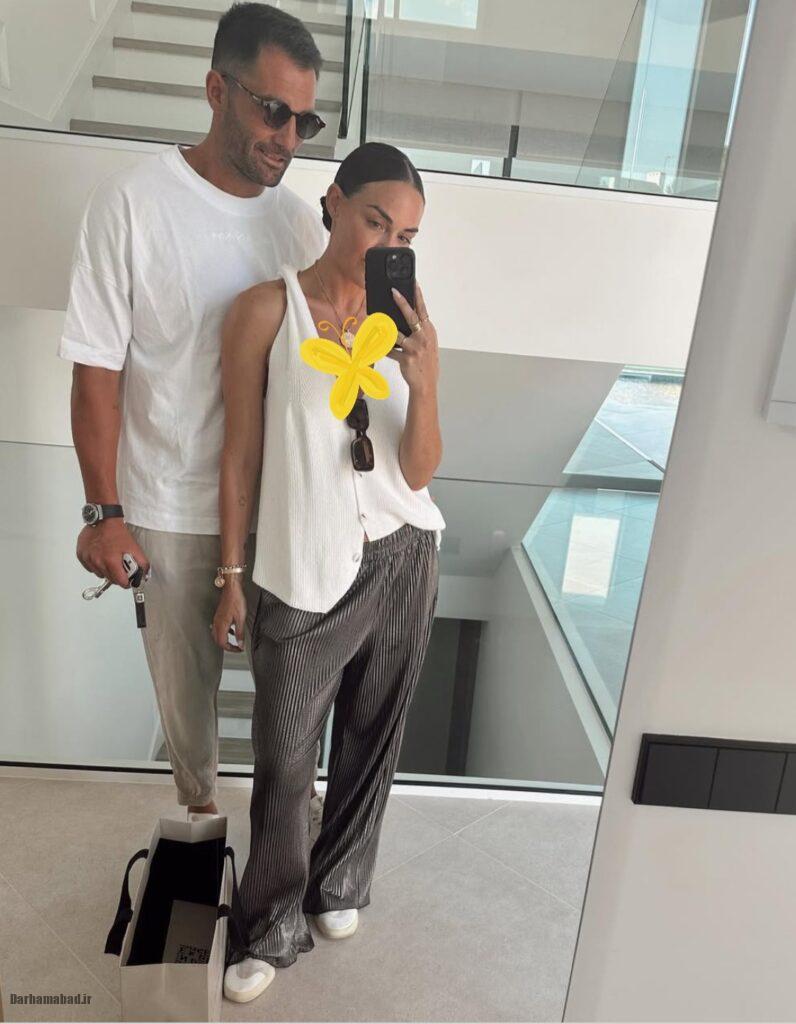 عکس های آنتونیو آدان و همسرش آنا لوپز و فرزندش لوکاس