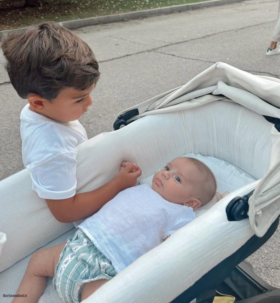 عکس های آنتونیو آدان و همسرش آنا لوپز و فرزندش لوکاس