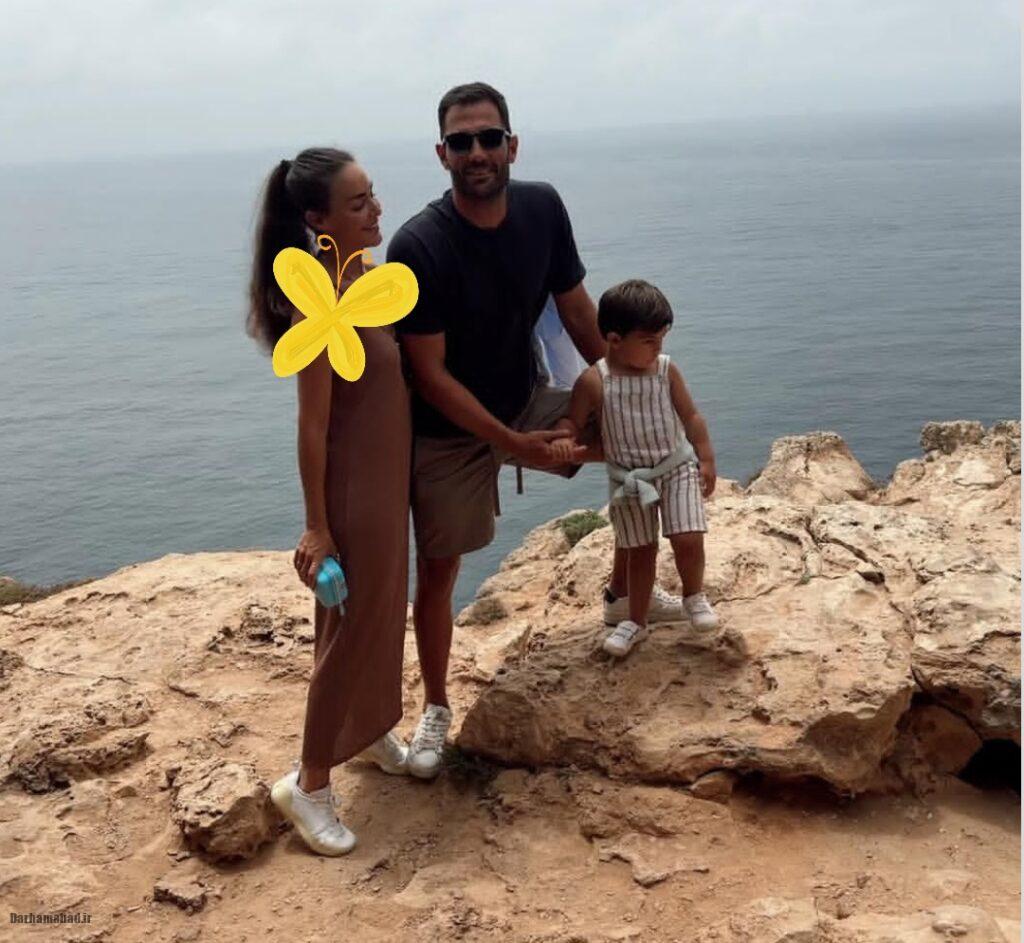 عکس های آنتونیو آدان و همسرش آنا لوپز و فرزندش لوکاس