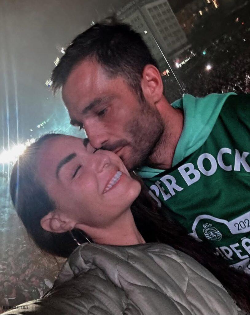 آنتونیو آداندر کنار همسرش