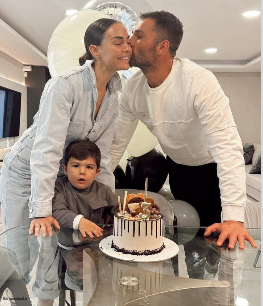 عکس های آنتونیو آدان و همسرش آنا لوپز و فرزندش لوکاس