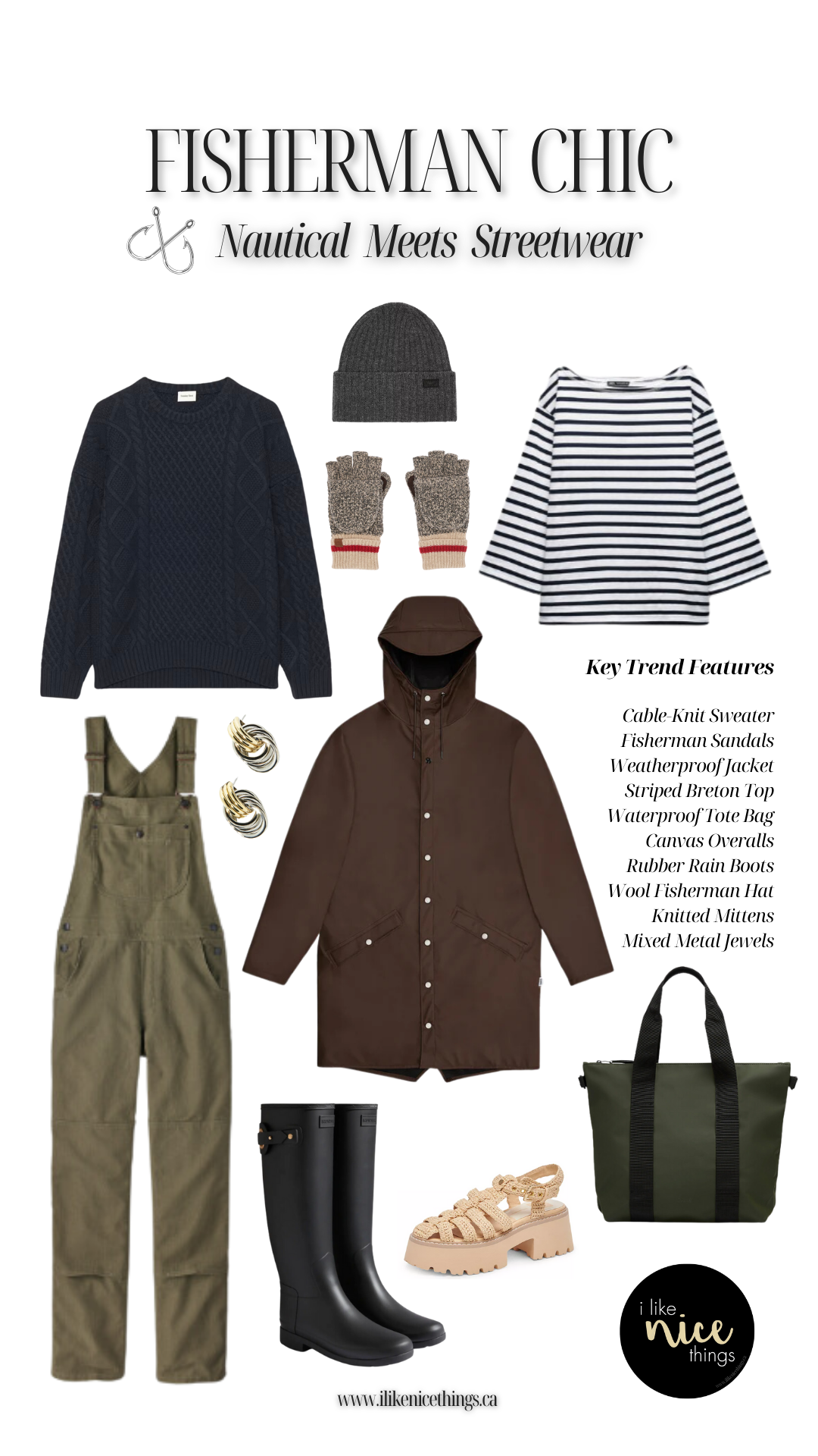 اکسسوری‌های استایل Fisherman Chic 