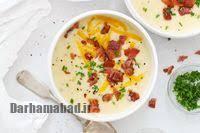 طرز تهیه سوپ سیب‌زمینی خامه‌ای و خوشمزه