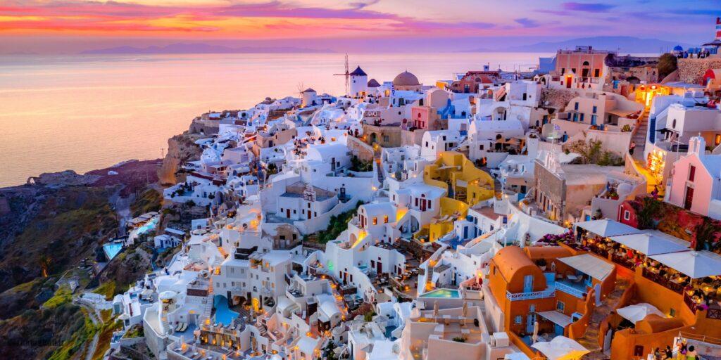 غروب سانتورینی