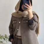 کت یقه قیفی پاییز ۱۴۰۴