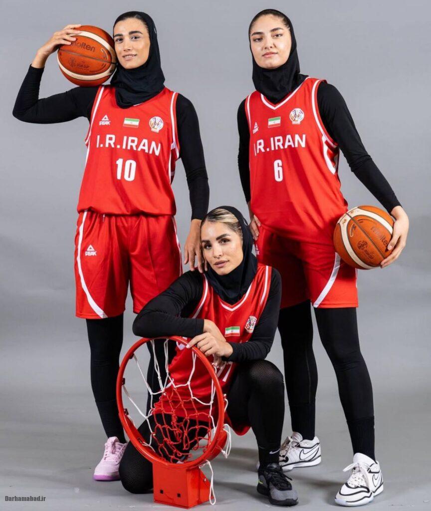 بازیکنان تیم بسکتبال بانوان استقلال تهران