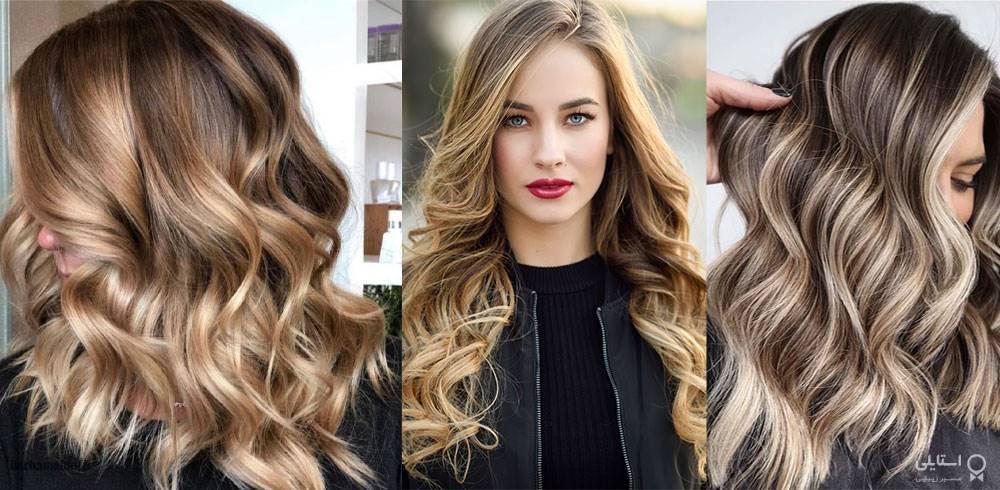 آرایش با موهای رنگی